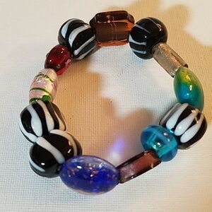 Colorful Bead Stretch 9" Bracelet
